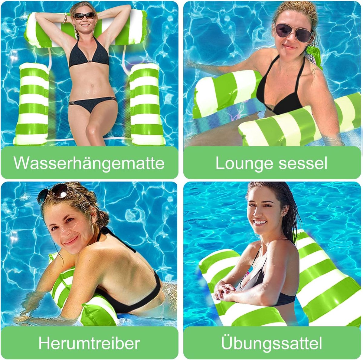 Swimming Pool Chair, Floating Hammock, Toy, Air Mattress, Pool Chair, Water Chair, Pool Hammocks, Lounger Mat for - ShopVlot
