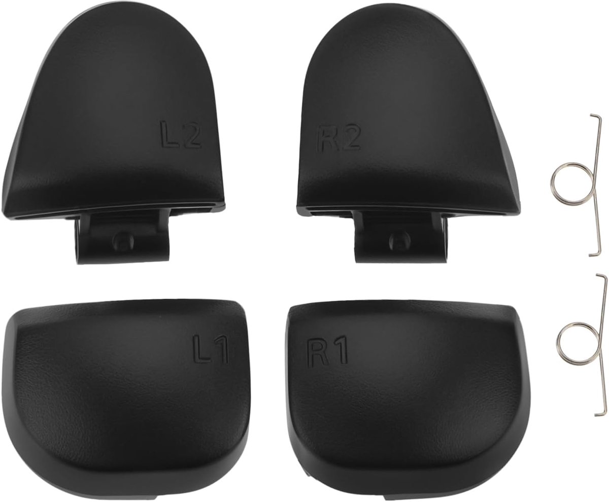 1 set L1, R1, L2, R2 trigger buttons and springs, compatible with PlayStation 5 Controller V3 (3.0) BDM-030, Black - ShopVlot