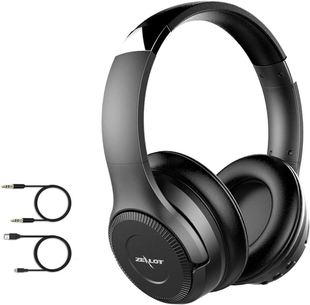 Wireless Bluetooth Headset, Large Earmuffs, Anti-Noise, High Sound Quality, Headset with Microphone - ShopVlot