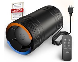 MOCINE In-line fan Ø100 mm bi-directional duct fan with remote control, powerful air outlet, silent fan for basement - ShopVlot