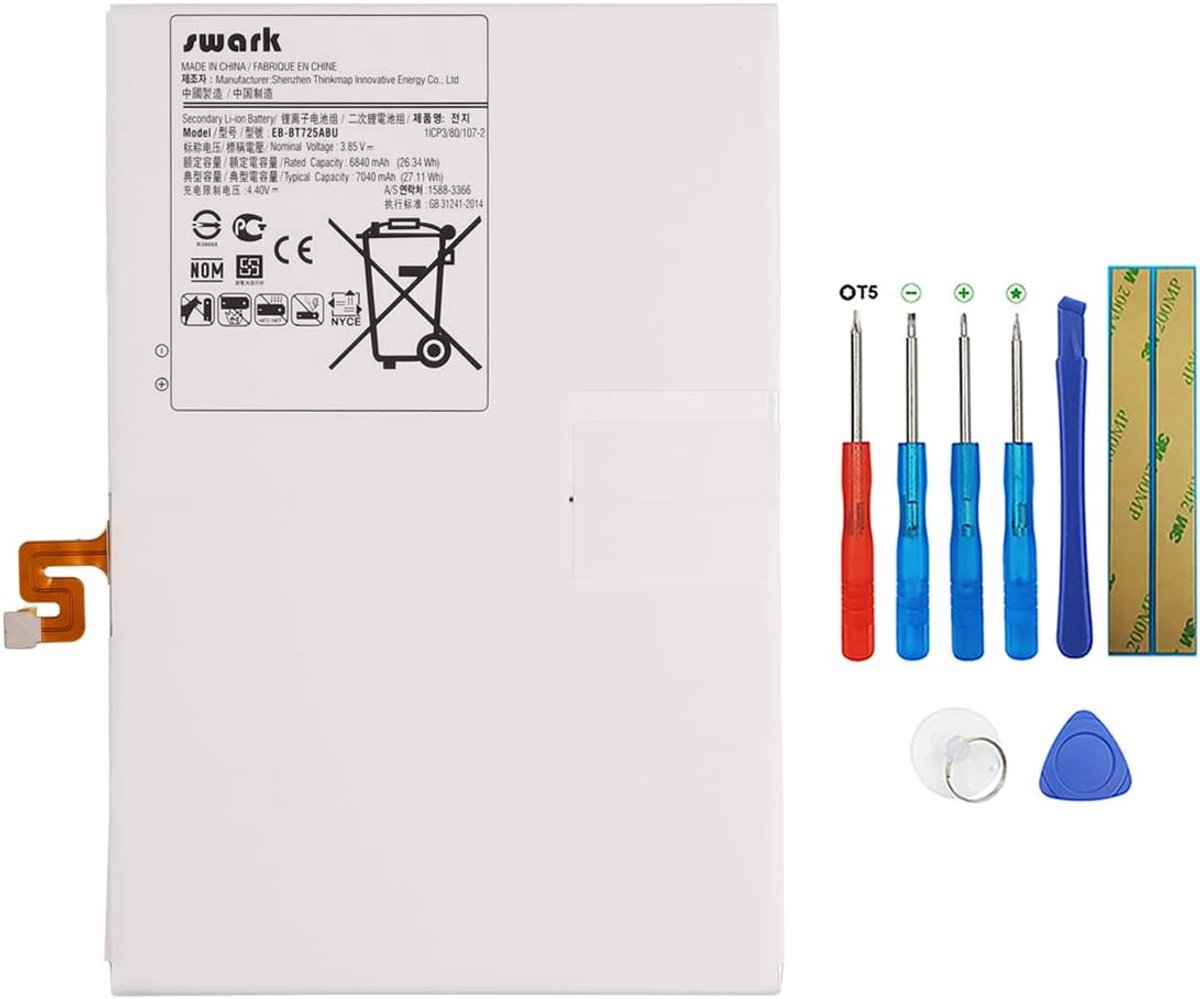 EB-BT725ABU Battery Compatible with Samsung Tab S5e / S6 10.5 Inch / S6 Lite T720 T725 P610 with Tools - ShopVlot