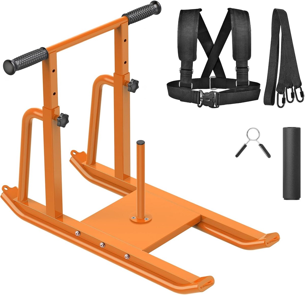 Kipika Voetbalslee voor push-pull-training, in hoogte verstelbare handgreep, robuust stalen frame voor loopsnelheid - ShopVlot