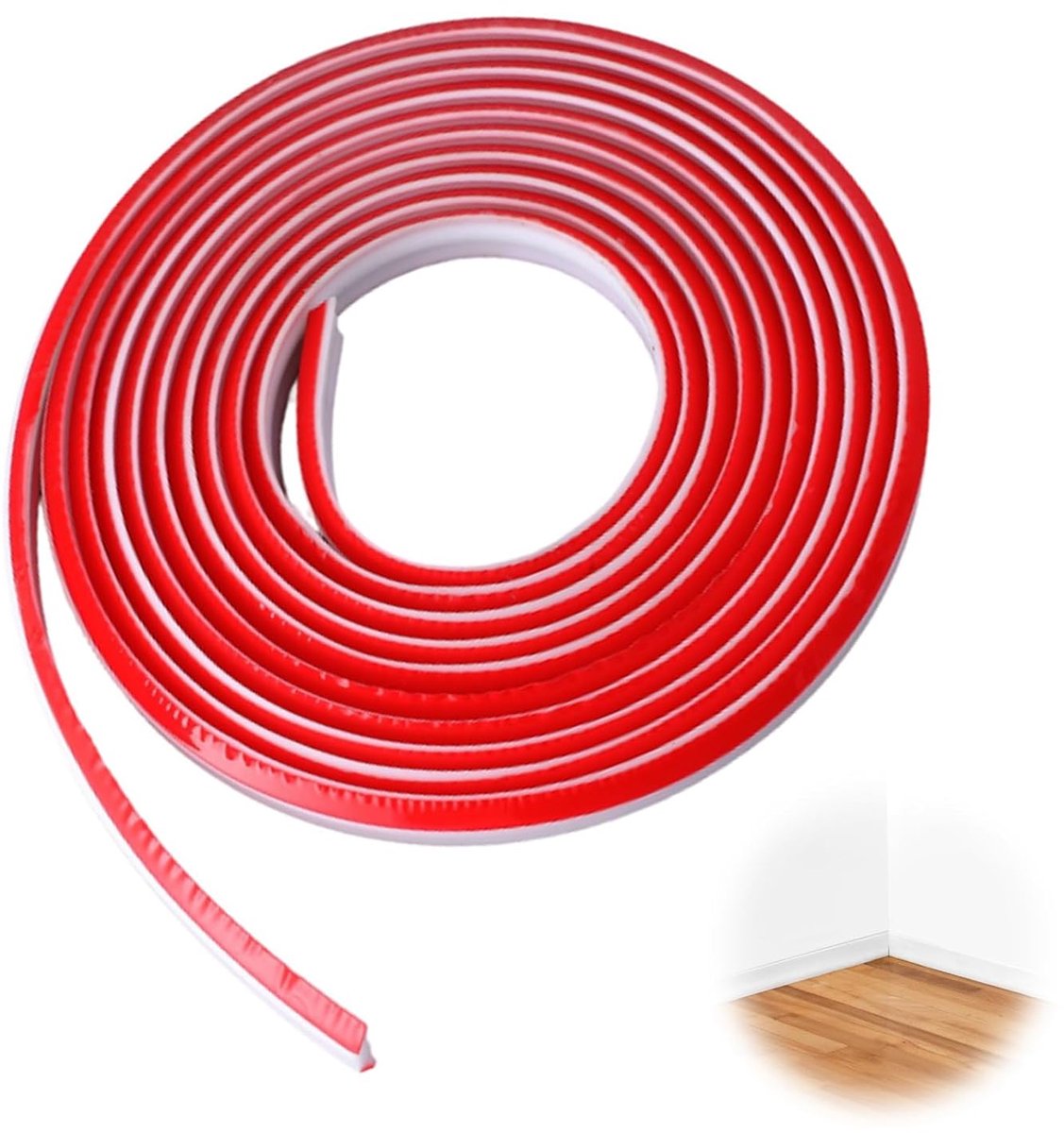 Decoratieve strips 12 x 9 mm - zelfklevend - flexibel TPE - perfect voor hoekverbindingen - ShopVlot