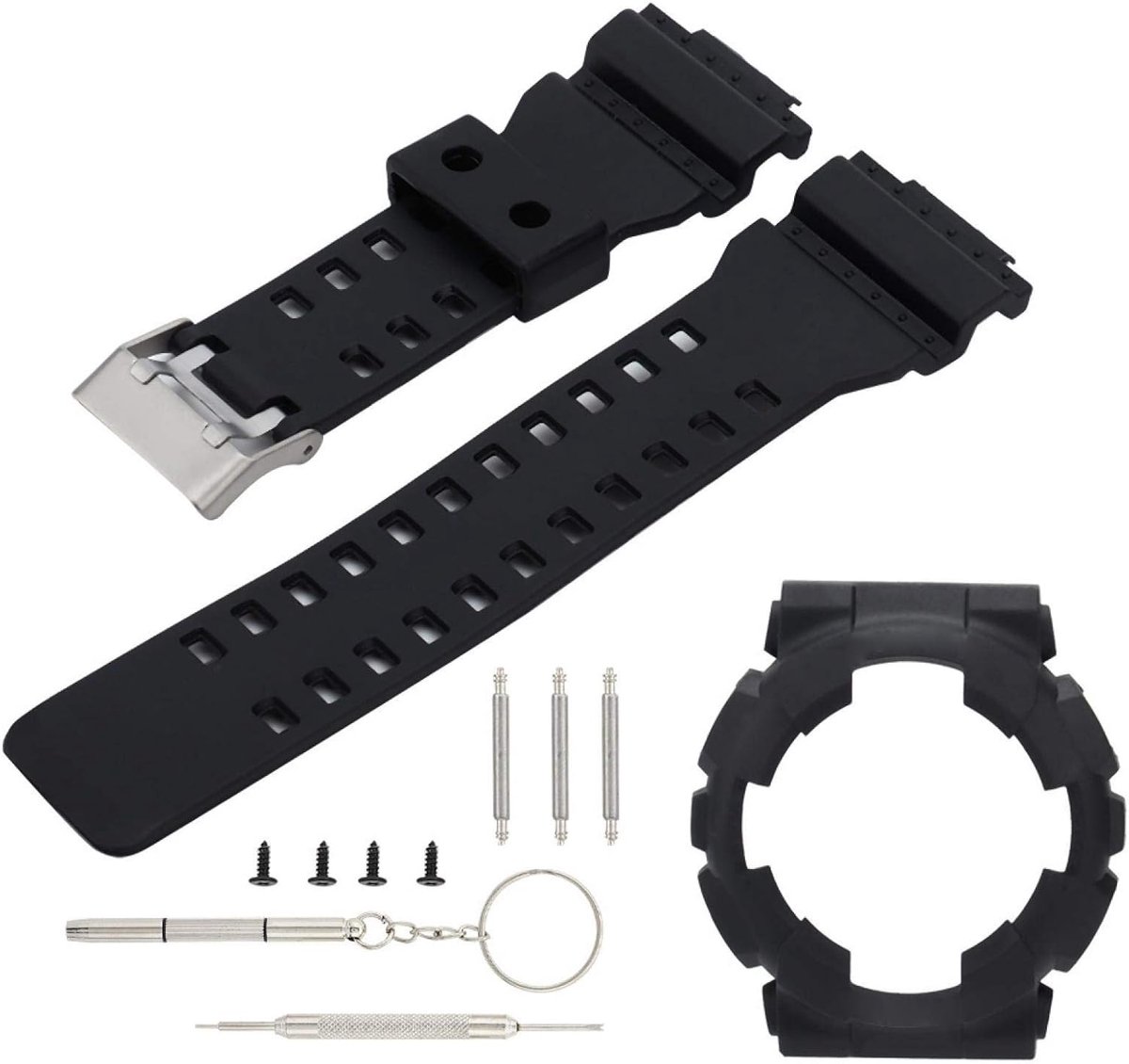 Siliconen horlogeband met horlogekast - Carnelian - voor G Shock GA110/100 - duurzaam en stijlvol - ShopVlot