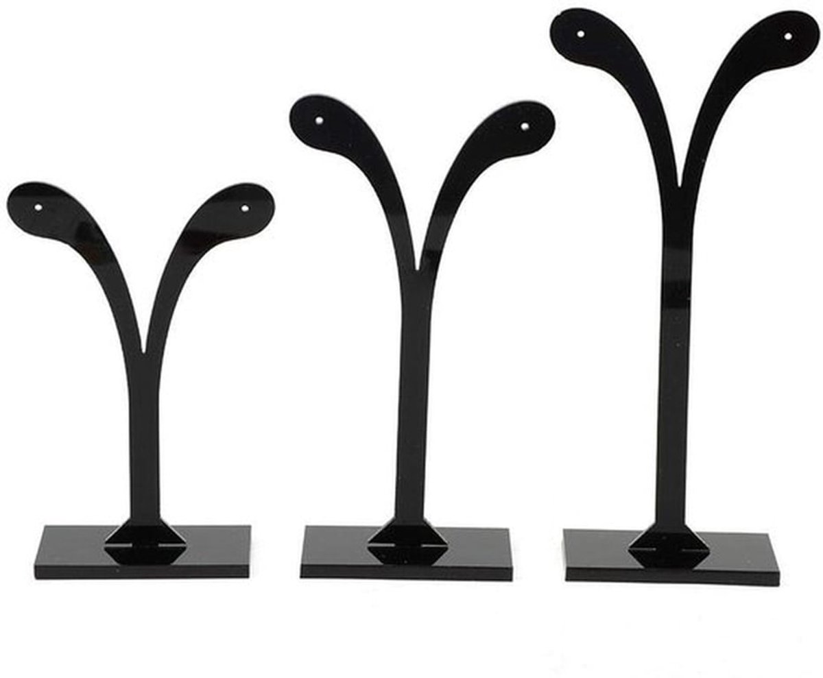 Display Houder - 3-Delige Sieradenhouder - Decoratieve Organizer - Vierkante Vorm - Hoge Stabiliteit - Ornamenten Effect - Sieradenstandaard
