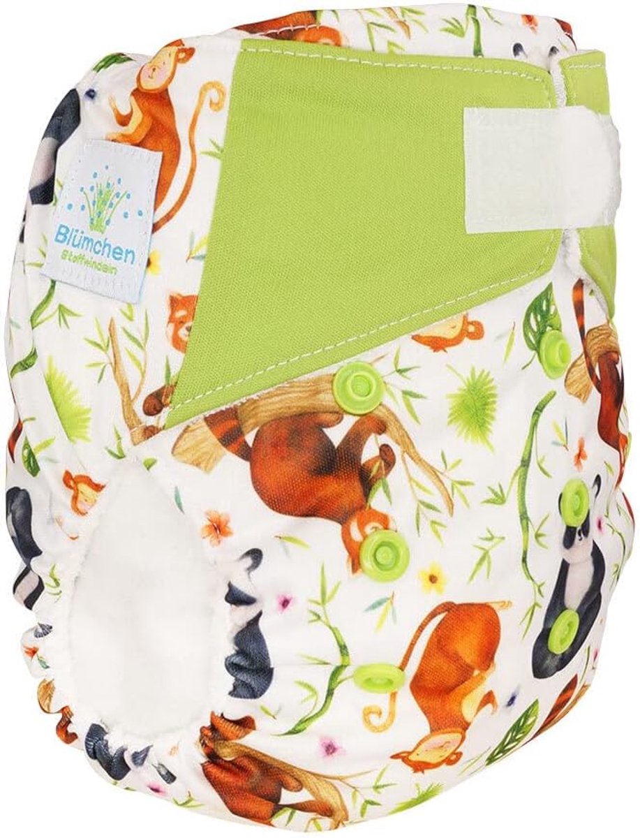 All-in-One Bamboe Luier 3,5-15kg - Panda - One Size - Comfortabel en duurzaam - ShopVlot