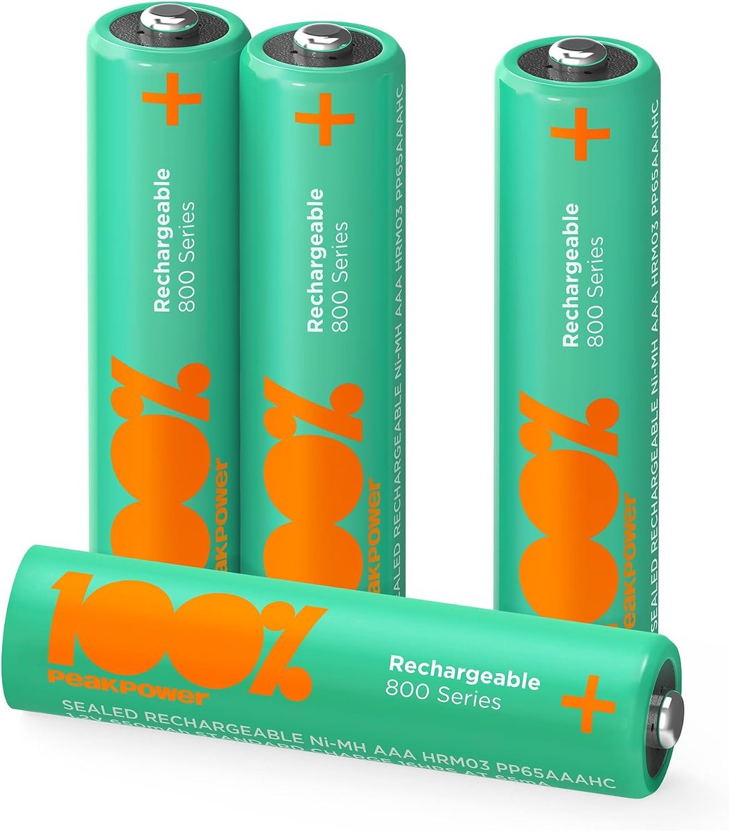AAA oplaadbare batterijen 650mAh - NiMH technologie - lange levensduur - ideaal voor solar verlichting - ShopVlot