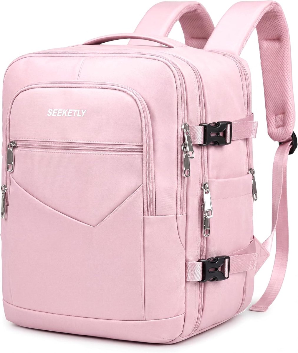 Rugzak 40x30x20 Uitbreidbaar 40x30x25 voor Ryanair, Vueling, Wizz Air, Reisrugzak Handbagage Vliegtuig Dame en Heren - ShopVlot