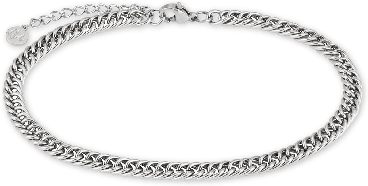 Anklet Panzer voor Vrouwen - Verstelbaar (22-27 cm) - RVS in Goud, Zilver of Roségoud - Waterdichte Enkelketting - ShopVlot