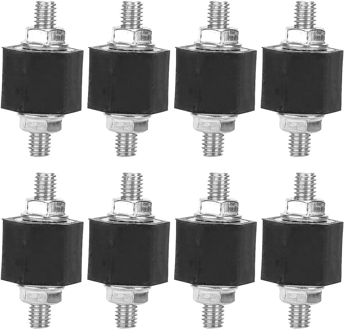 Intercooler rubber mount 8pcs - Draadrubber met moeren - Geluidsdemping - Verhoogt stabiliteit - ShopVlot