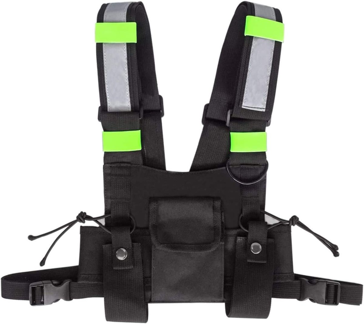 Radio draagtas met voorkant zak - universele holster - comfortabel en praktisch - voor tweeweg radio - ShopVlot