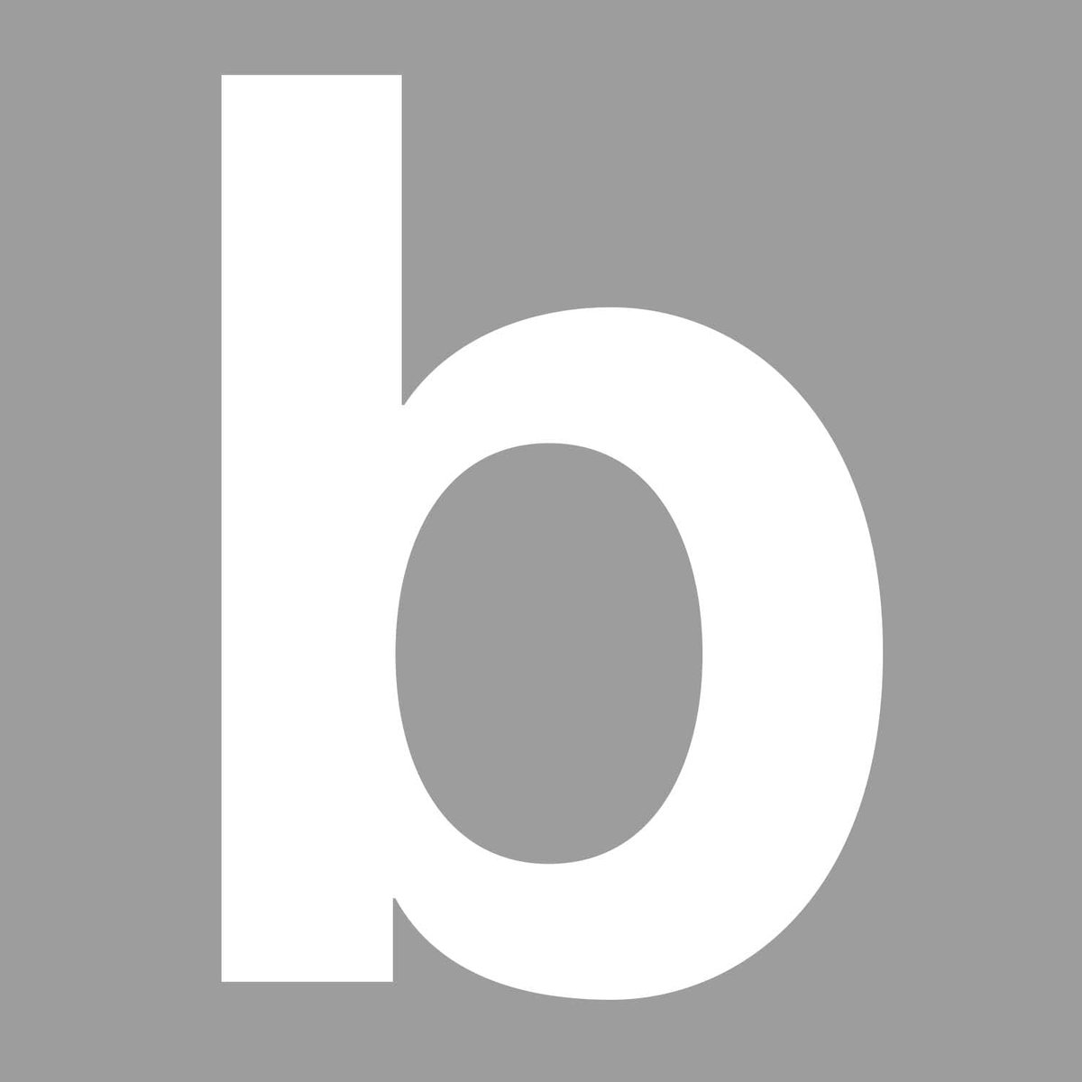 Letter sticker B 10 cm - zelfklevende buitenletter - weerbestendig - ideaal voor brievenbus - ShopVlot