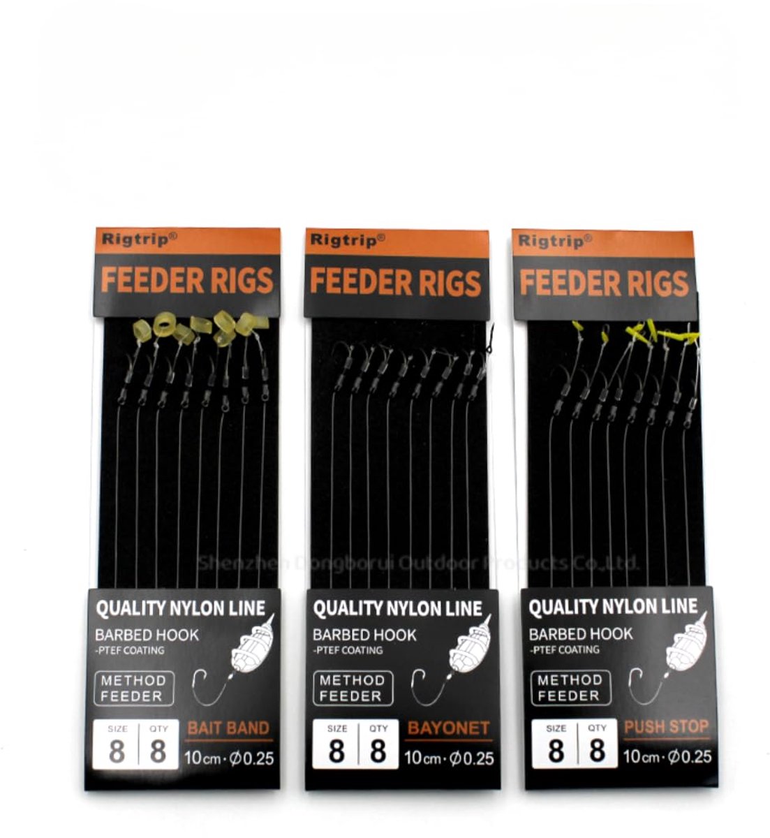 Karper Method Feeder Rigs 10 cm - Voorgebonden met PTEF-coating - Nylon lijn - Ideaal voor directe inzet - ShopVlot