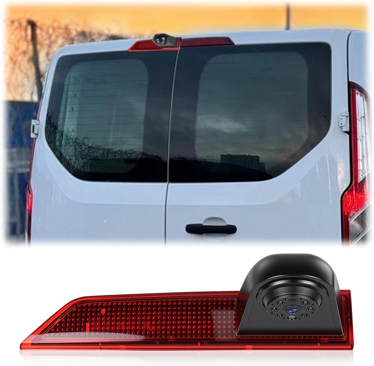 Achteruitrijcamera Ford Transit 2012-2015 - 720p HD - 140° groothoeklens - eenvoudig te installeren - ShopVlot