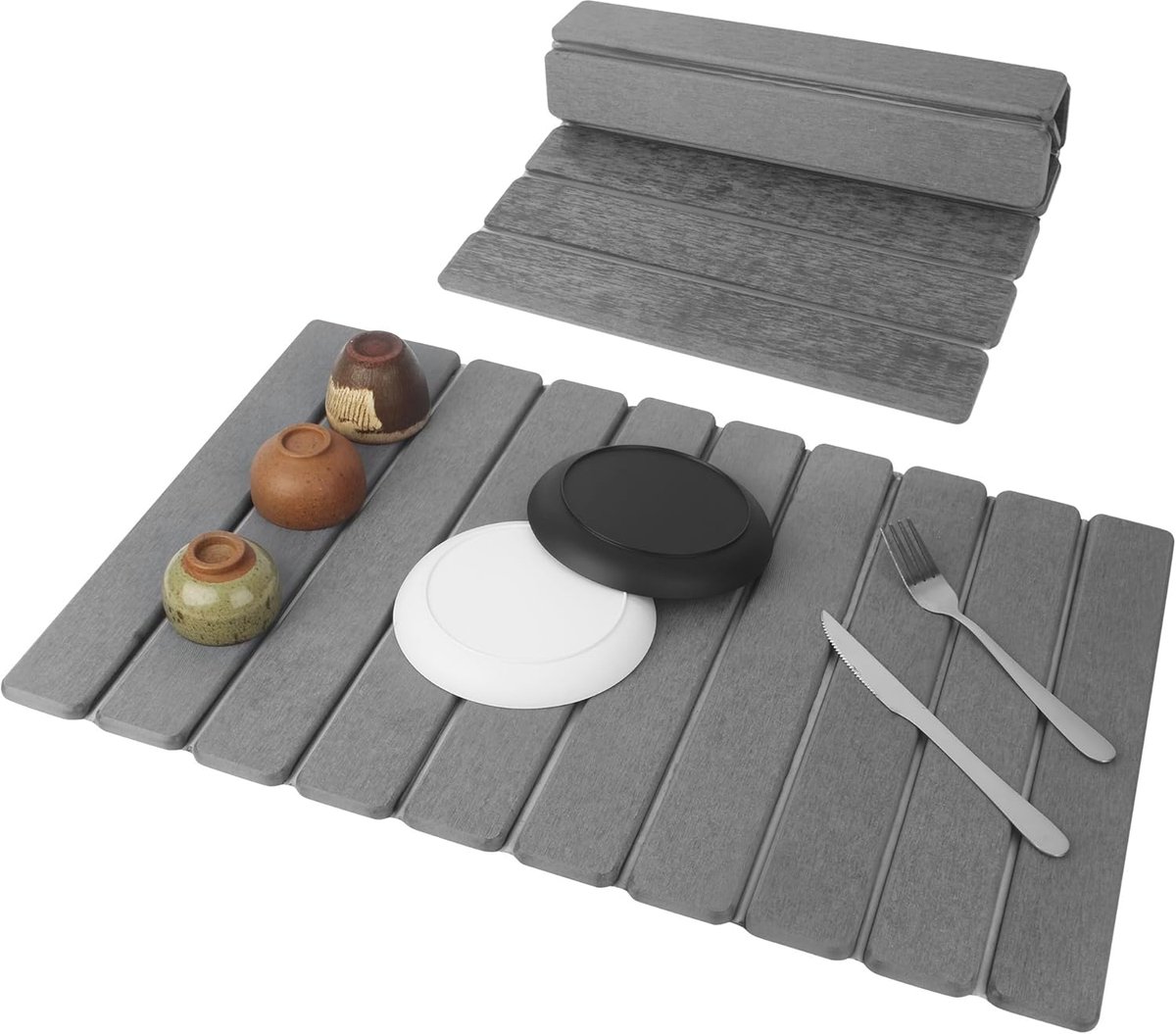 Afwasdroogmat 60 x 40 cm - Dieselguhr Steenmateriaal - Sneldrogend - Ideaal voor de keuken - ShopVlot