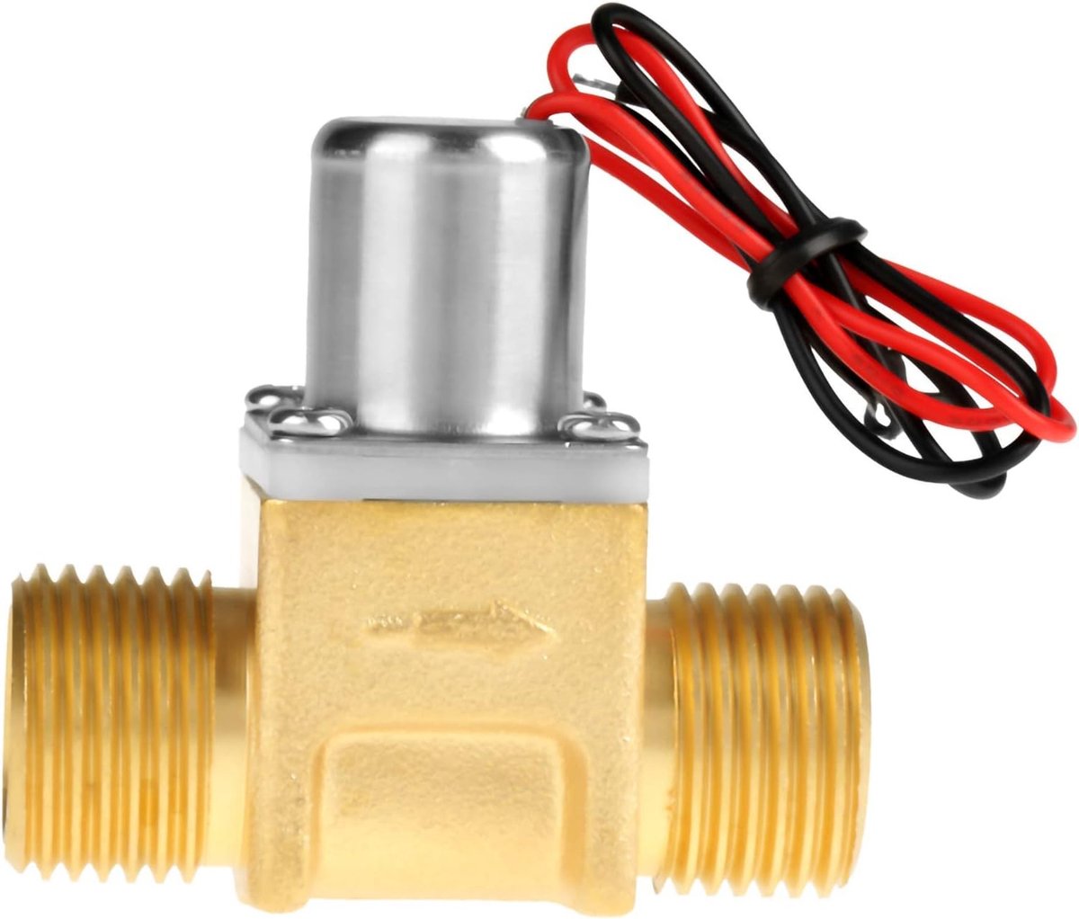 Waterklep 1/2 - elektromagnetisch - messing - ideaal voor tuinirrigatie - ShopVlot