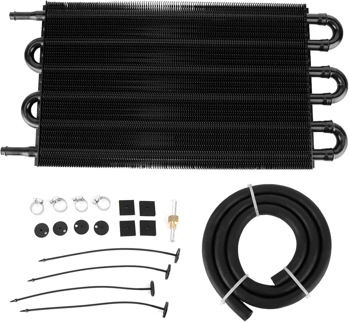 Motoroliekoeler 6 rij - Universele aluminium radiator - Duurzaam en eenvoudig te installeren - ShopVlot