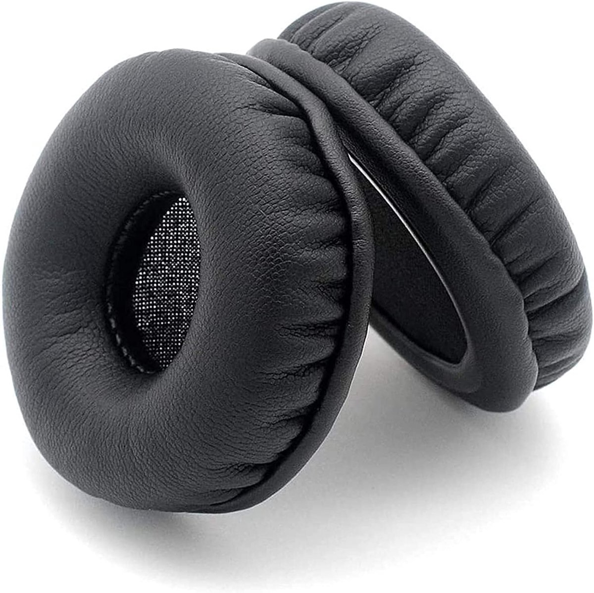 Vervangende hoofdtelefoon oorkussens 80 mm - faux leer - ultra zacht en comfortabel - ideaal voor vervanging - ShopVlot