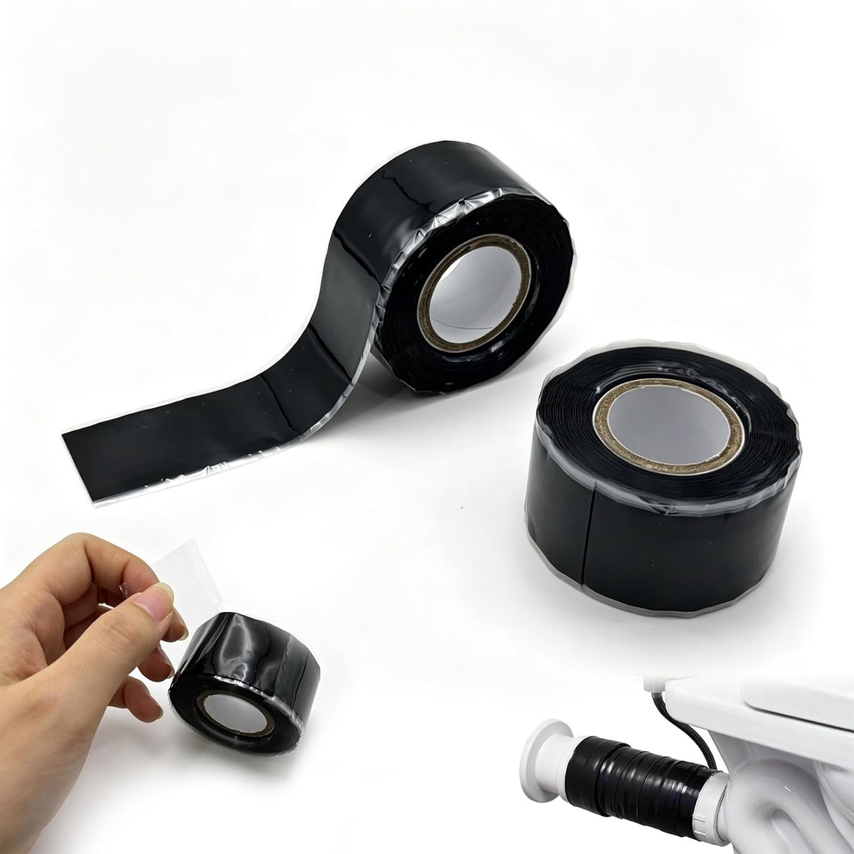 Siliconen plakband 2,5 mm x 3 m - zelf-soldeerbaar - hittebestendig - voor waterdichte reparaties - ShopVlot