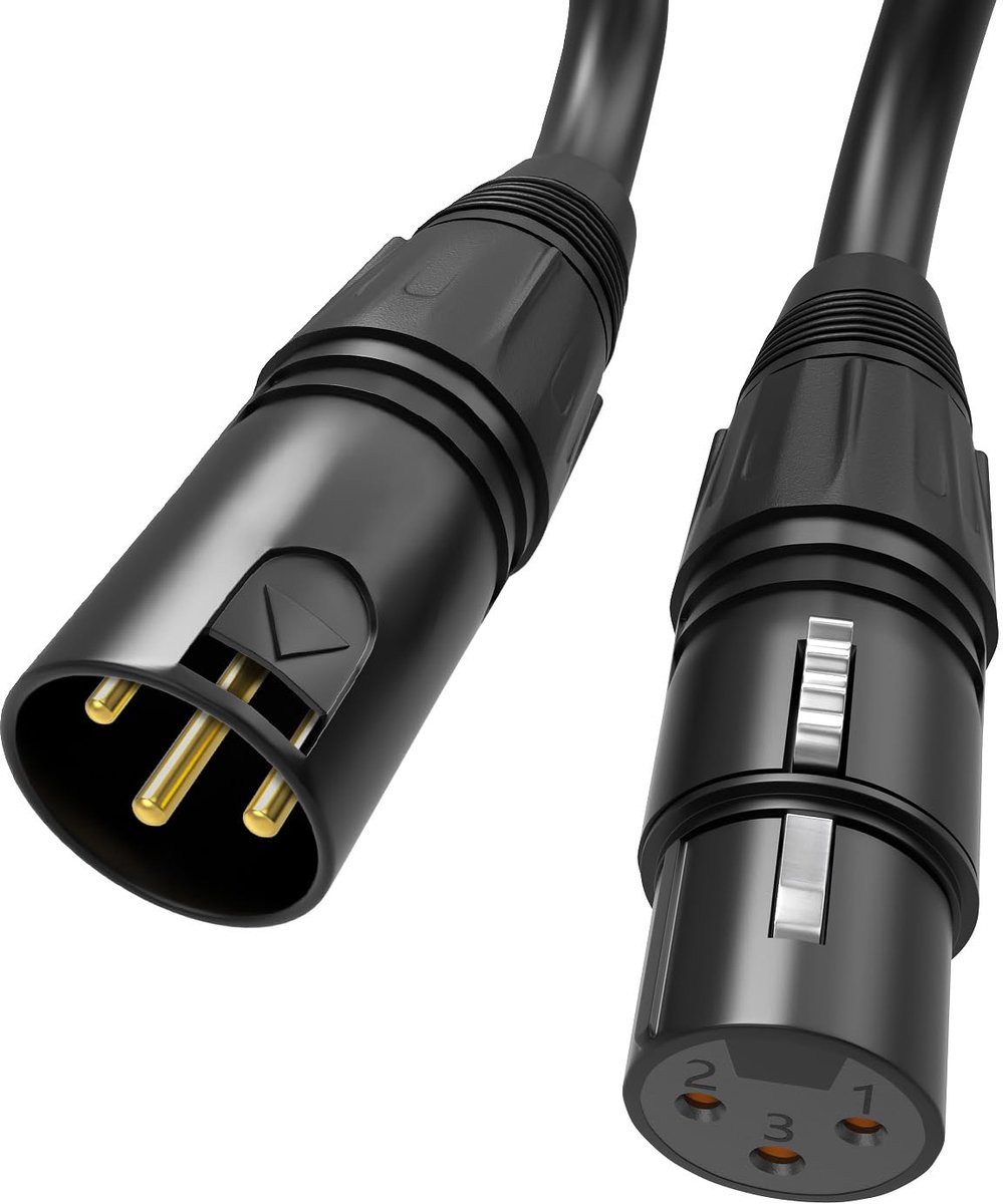 XLR kabel 100 cm - male naar female - professioneel geluid - ideaal voor microfoons - ShopVlot