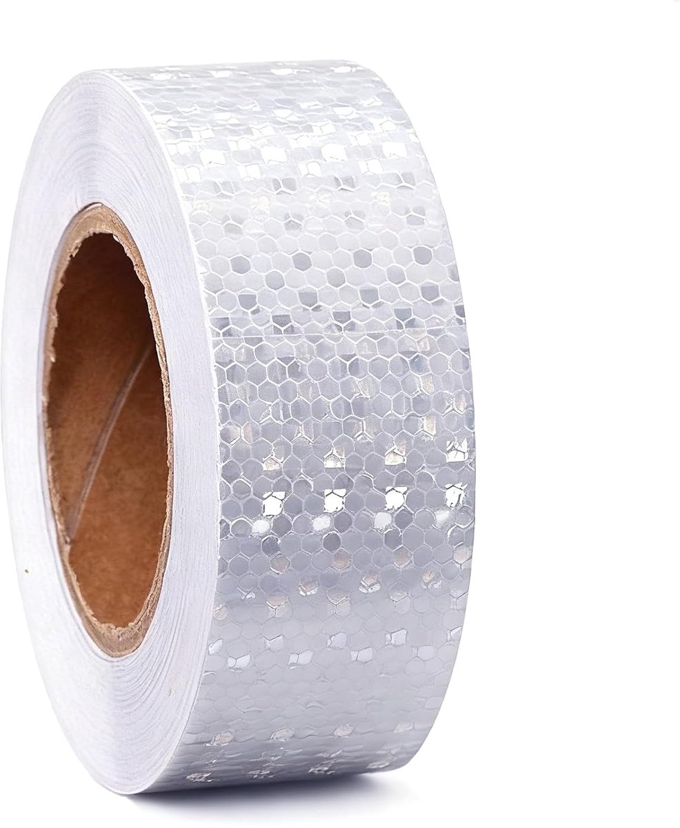 Reflecterende tape 10 m x 5 cm - zelfklevend - voor veiligheid - geschikt voor voertuigen - ShopVlot