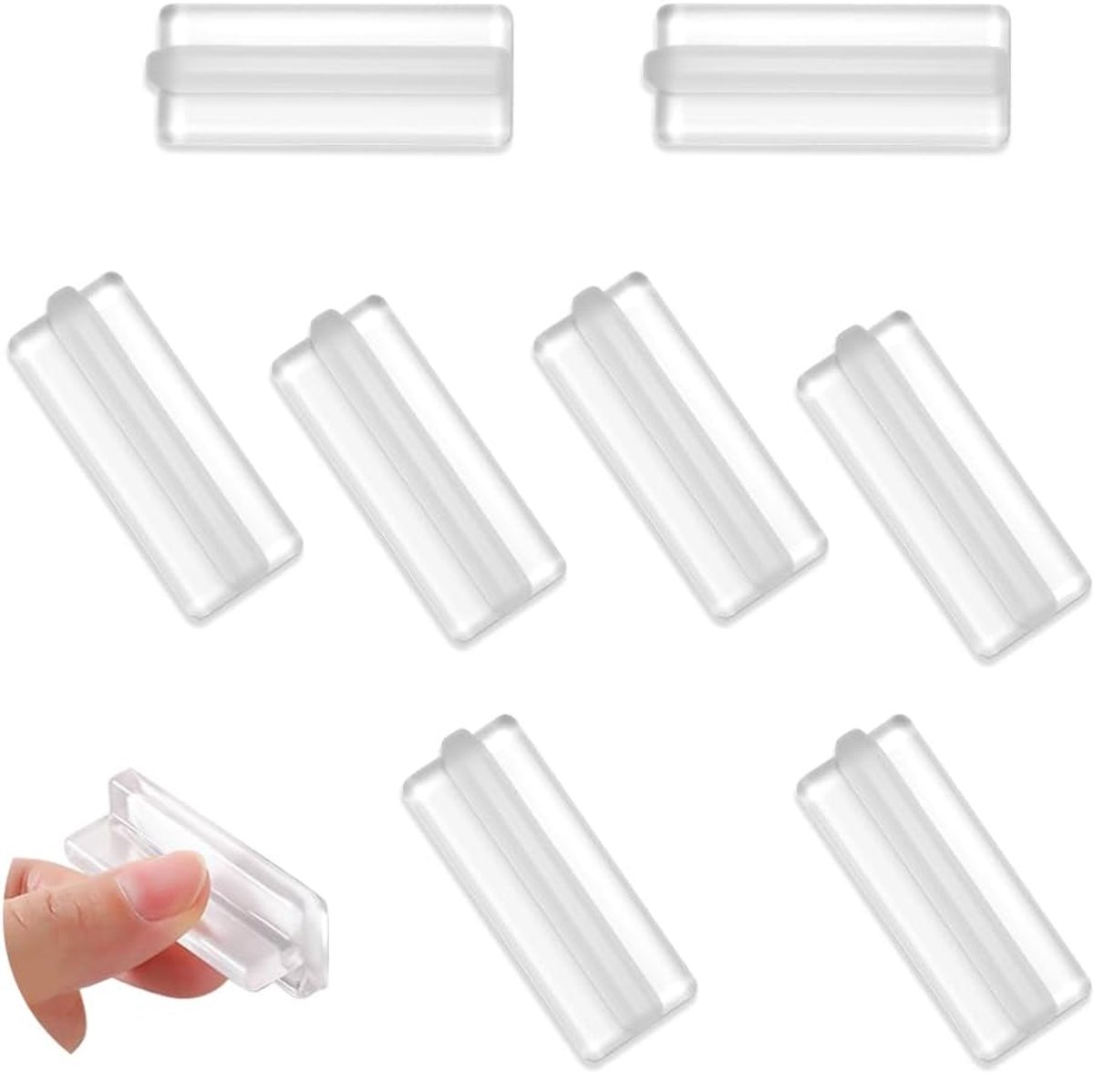 Siliconen trekknoppen set 8 stuks - ultra zacht - drill free onzichtbare handgrepen - moderniseer je meubels - ShopVlot