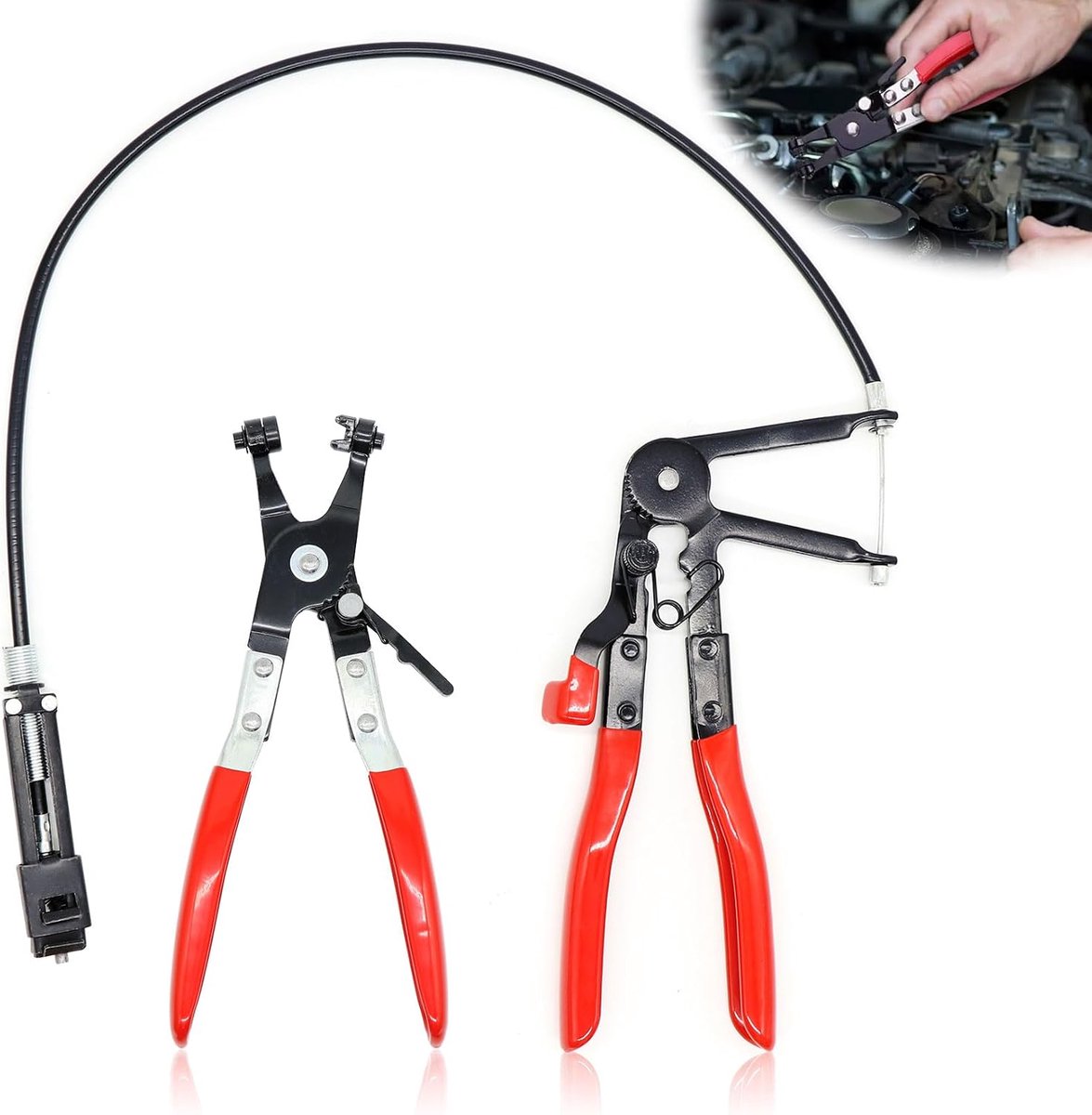 Hose clamps 2 stuks - Federband en rechte nek - Voor installatie en verwijdering - ShopVlot