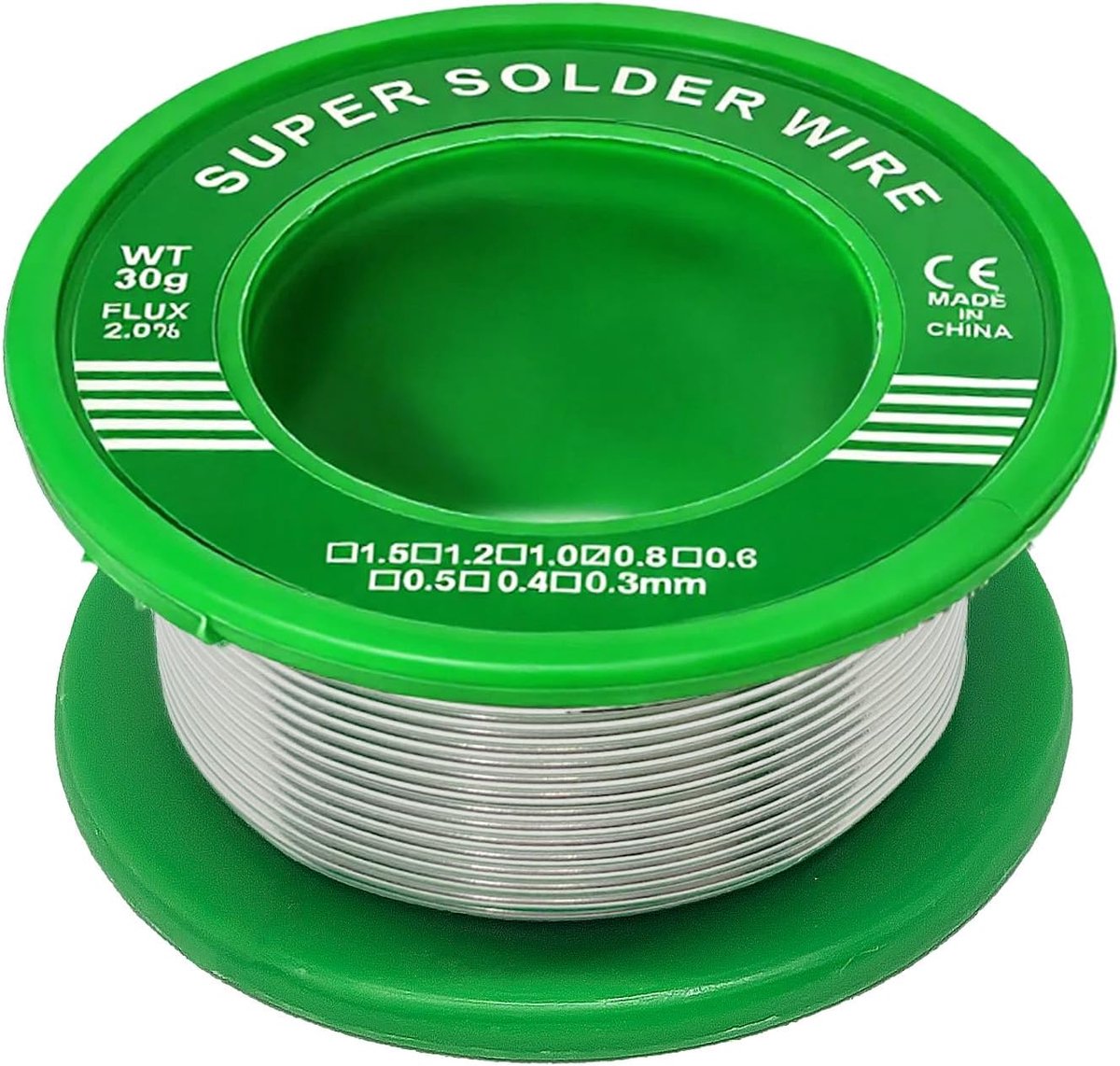 Soldeertin 0,8 mm 30 g - loodvrij - met colofonkern - ideaal voor doe-het-zelf reparaties - ShopVlot