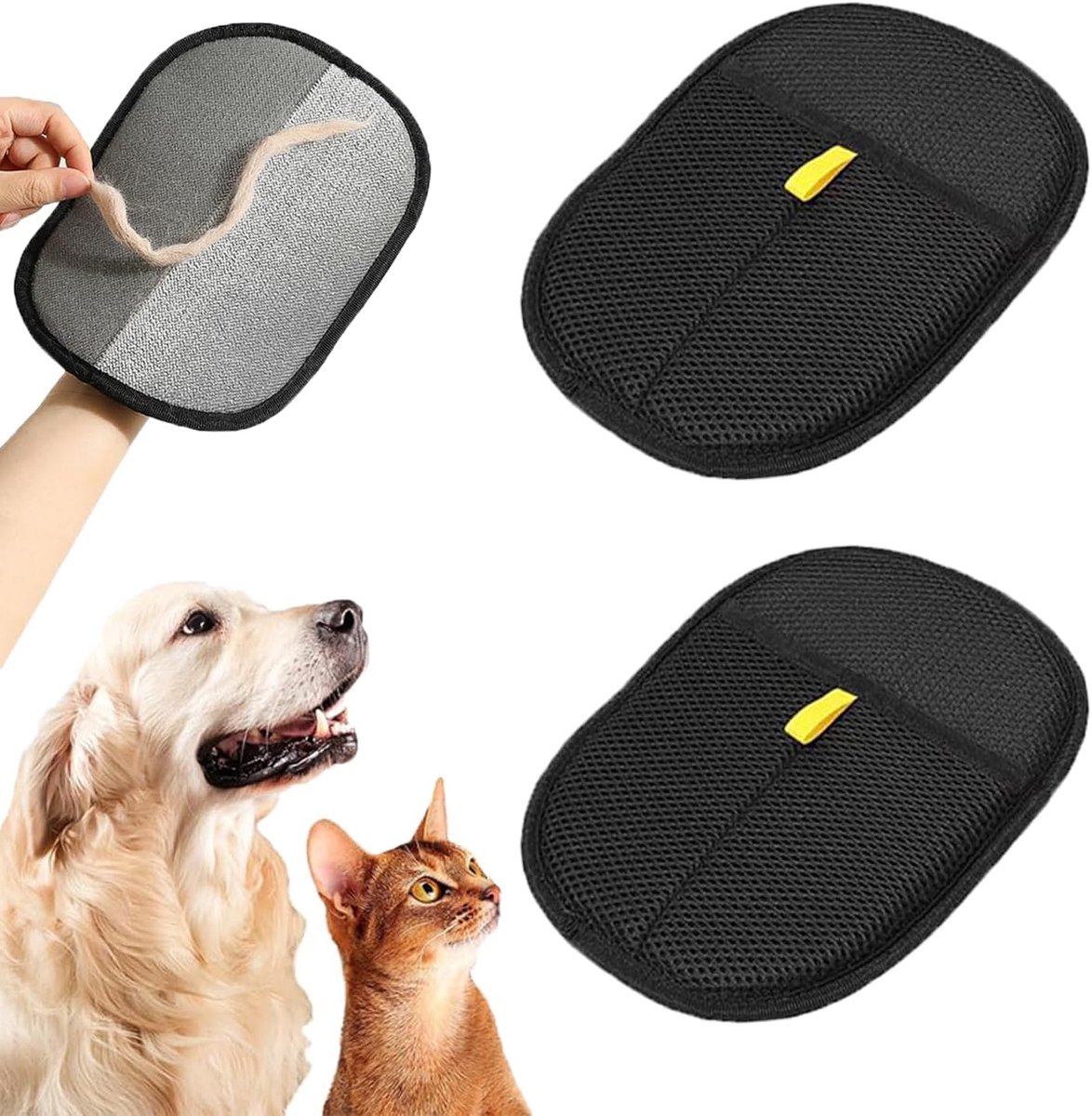 Honden- en kattenhaarhandschoenen - dubbelzijdig - herbruikbaar - effectief haarverwijdering - ShopVlot