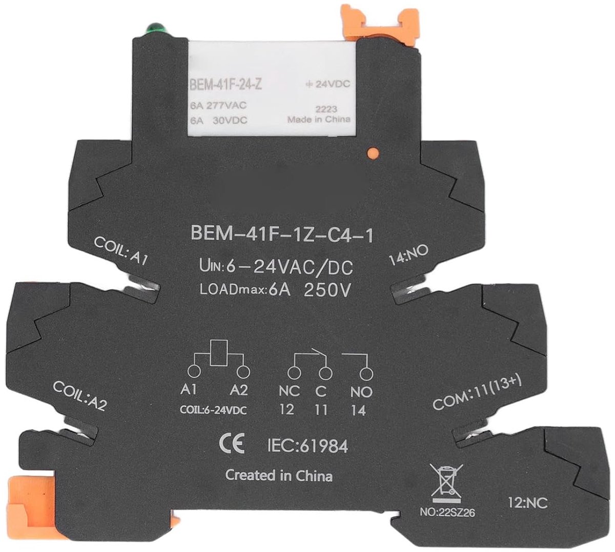 Ultra dun relais 6A 6V tot 24V - Solid state relais - DIN-rail gemonteerd - Ruimtebesparend ontwerp - ShopVlot