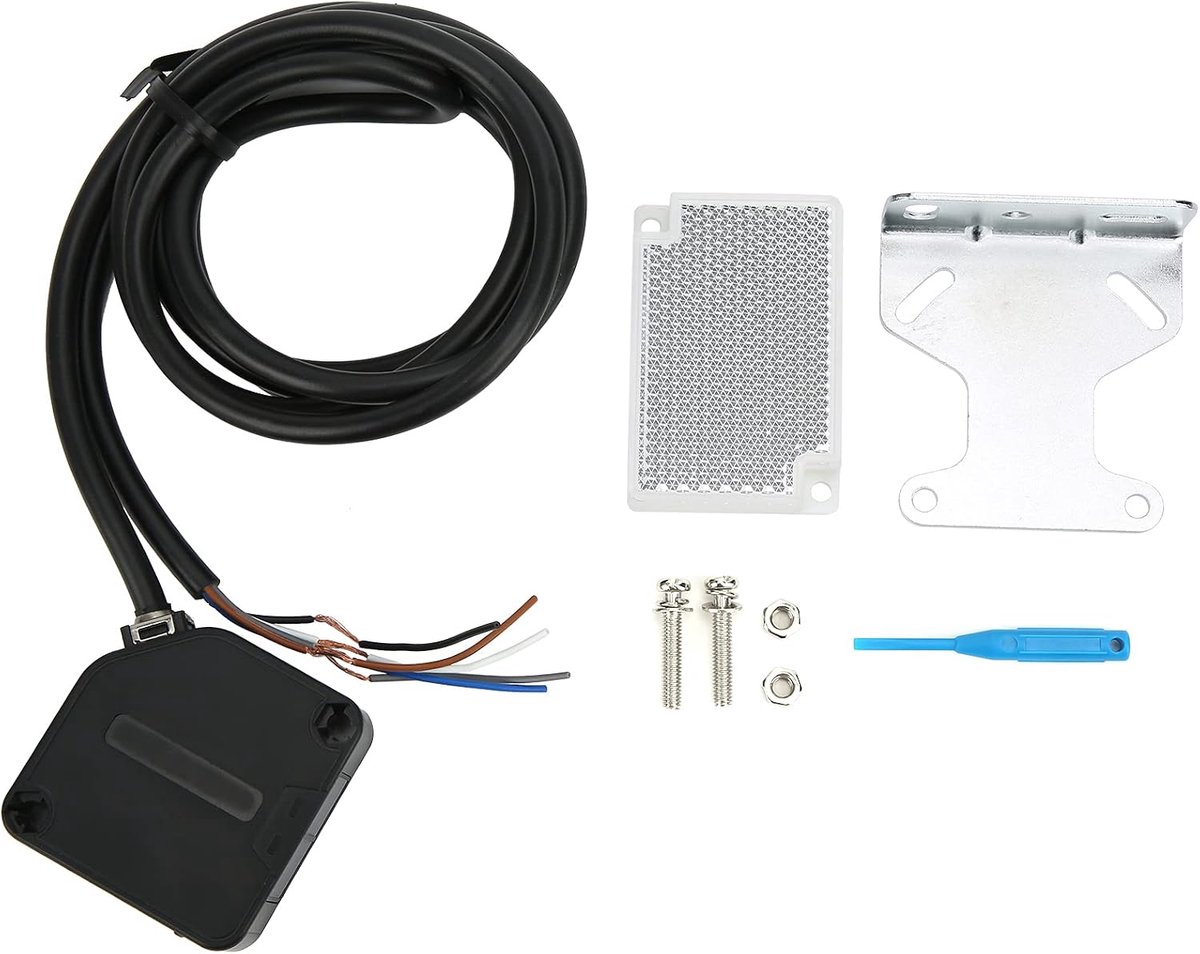 Foto-elektrische schakelaar sensor 24-220V - Compact en veilig - Verstelbare gevoeligheid - Voor niveau-detectie - ShopVlot