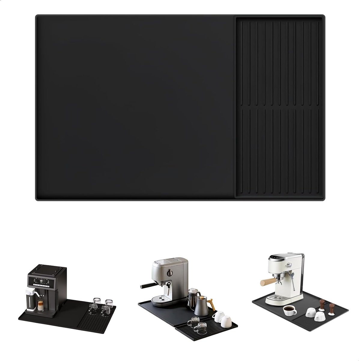 Koffiezetapparaat 60 x 40 cm - Siliconen mat - Hittebestendig en antislip - Beschermt werkbladen - ShopVlot