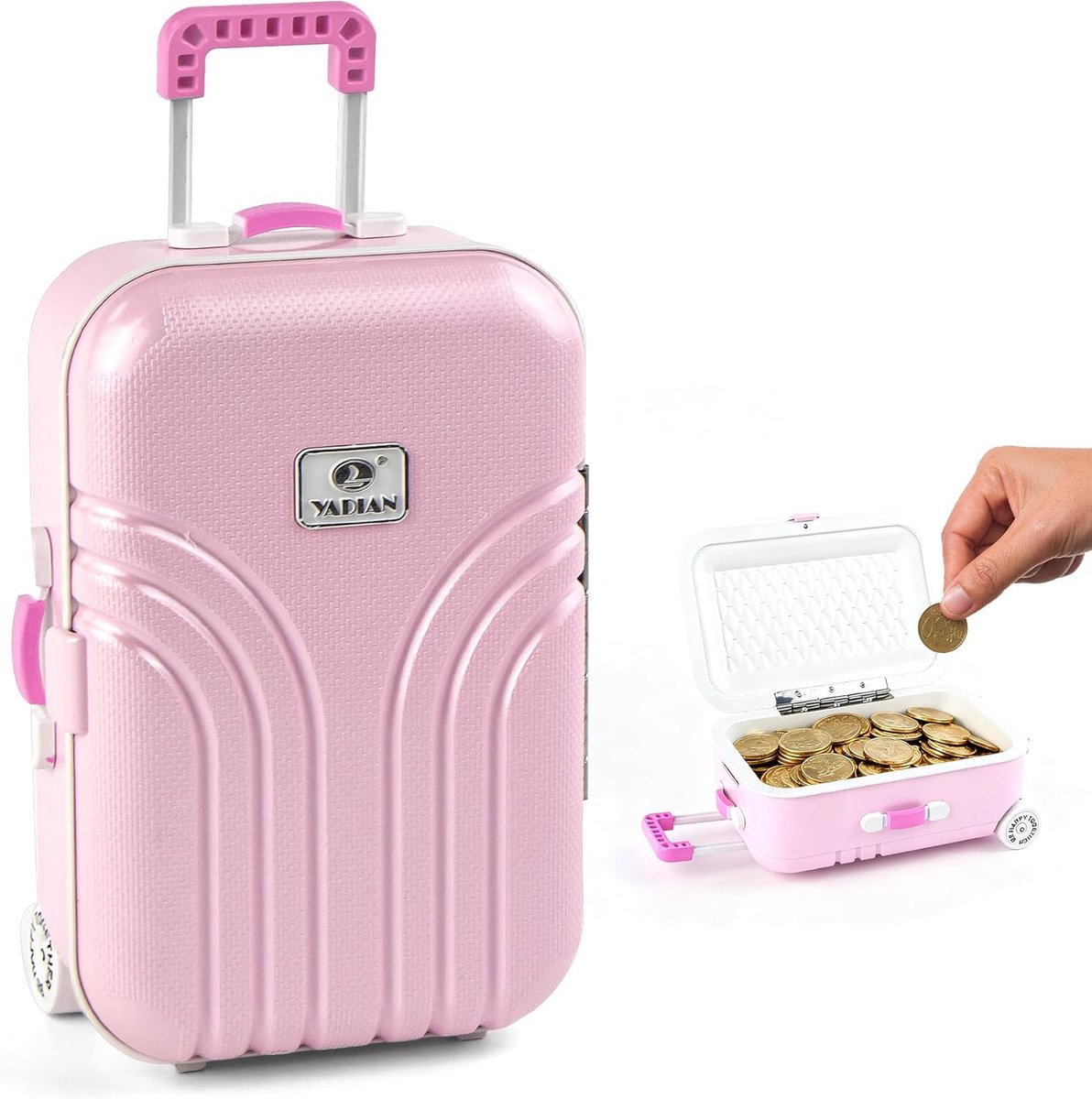 Spaarpot Koffer - Mini Trolley Spaarbox - Creatief en Schattig Ontwerp - Leuk voor Kinderen - ShopVlot