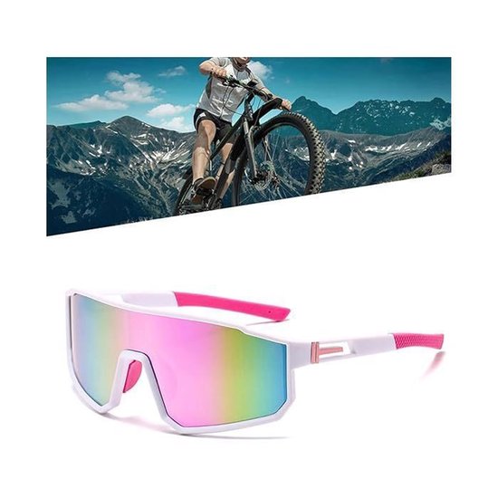 LISM-Sportzonnebrillen voor dames en heren - gepolariseerde zonnebrillen, geschikt voor buitenactiviteiten, mountainbiken en wielrennen - roze — afbeelding 2