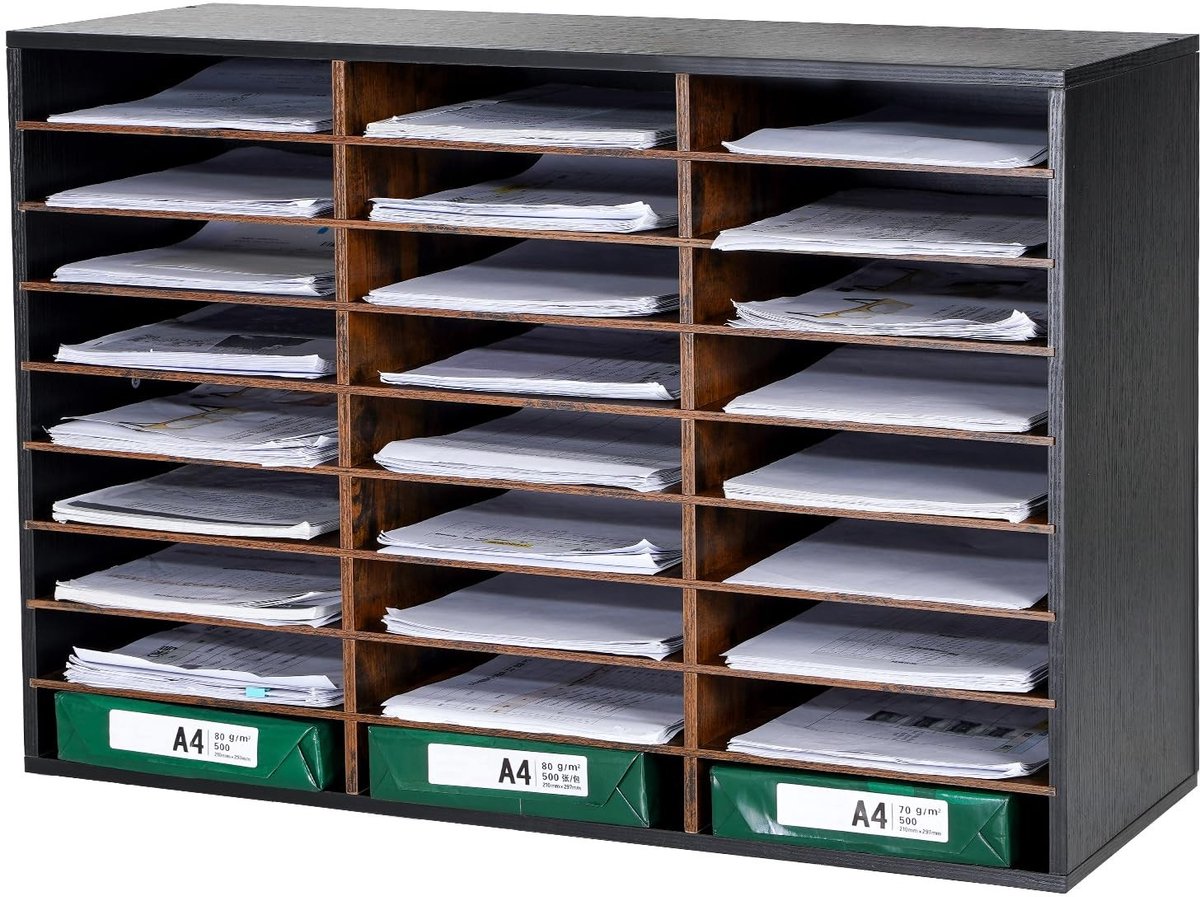 Solidchoice - Desk Organizer met Grote Opbergruimte en Stapelbare Lade