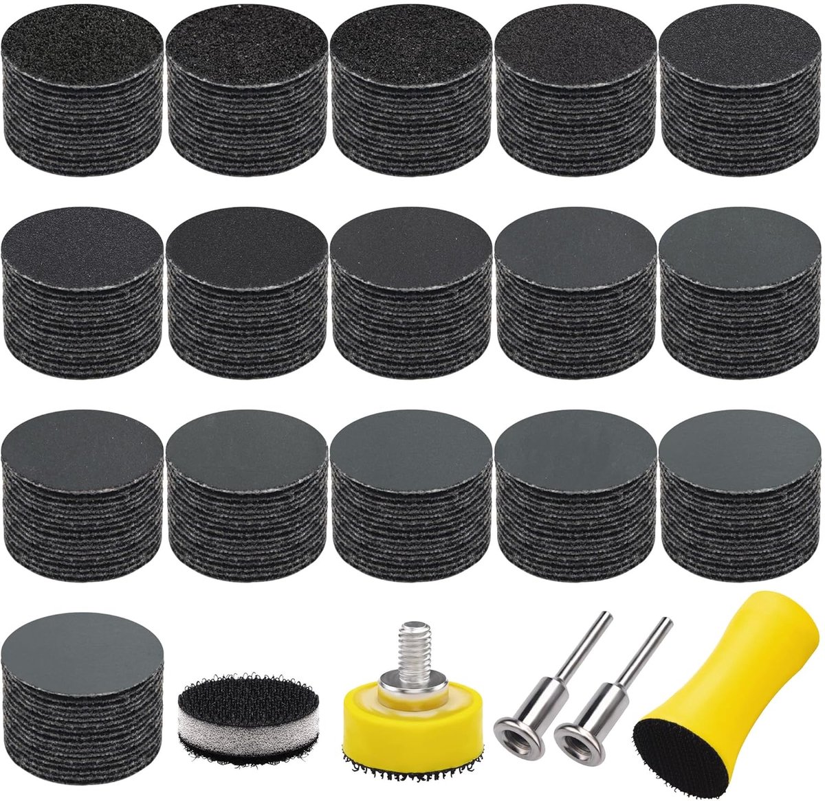 Schuurpapier 25 mm - waterdroog - 240 stuks - ideaal voor fijnschuren - ShopVlot