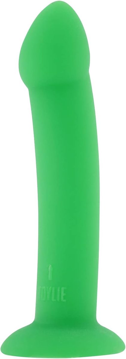 Silicone Dildo 17.5 cm - Groene Silky Soft - Buigzaam en Ergonomisch - Vaginaal Speeltje met Zuignap - ShopVlot