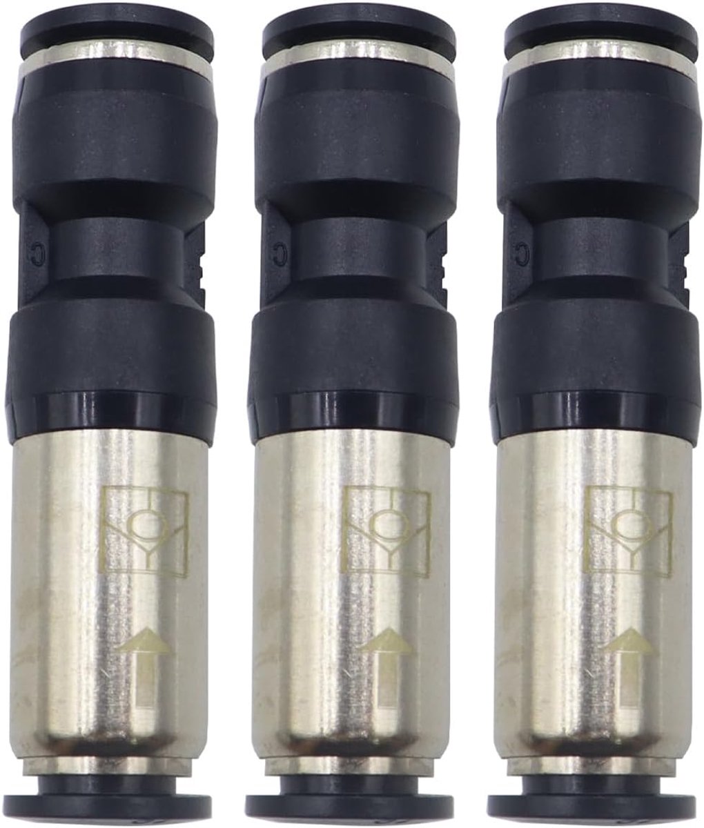 Pneumatische terugslagklep 10 mm - recht - Push To Connect - voorkomt gasterugstroming - ShopVlot