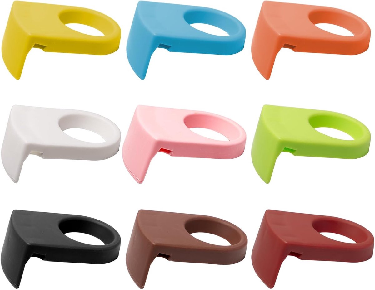 Beer clips 9-delig - Kleurrijke cocktailclips - Hoogwaardige kunststof - Perfect voor feesten - ShopVlot