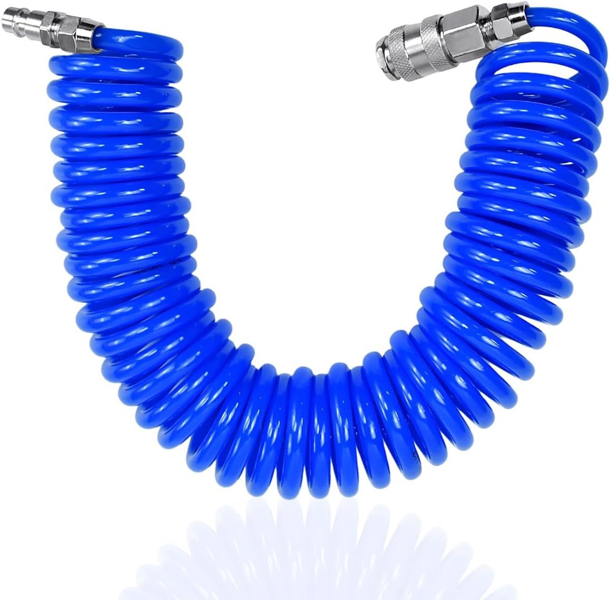 Persluchtslang 6 meter - blauw - 8 mm buitendiameter - optimale doorstroom voor gereedschappen - ShopVlot