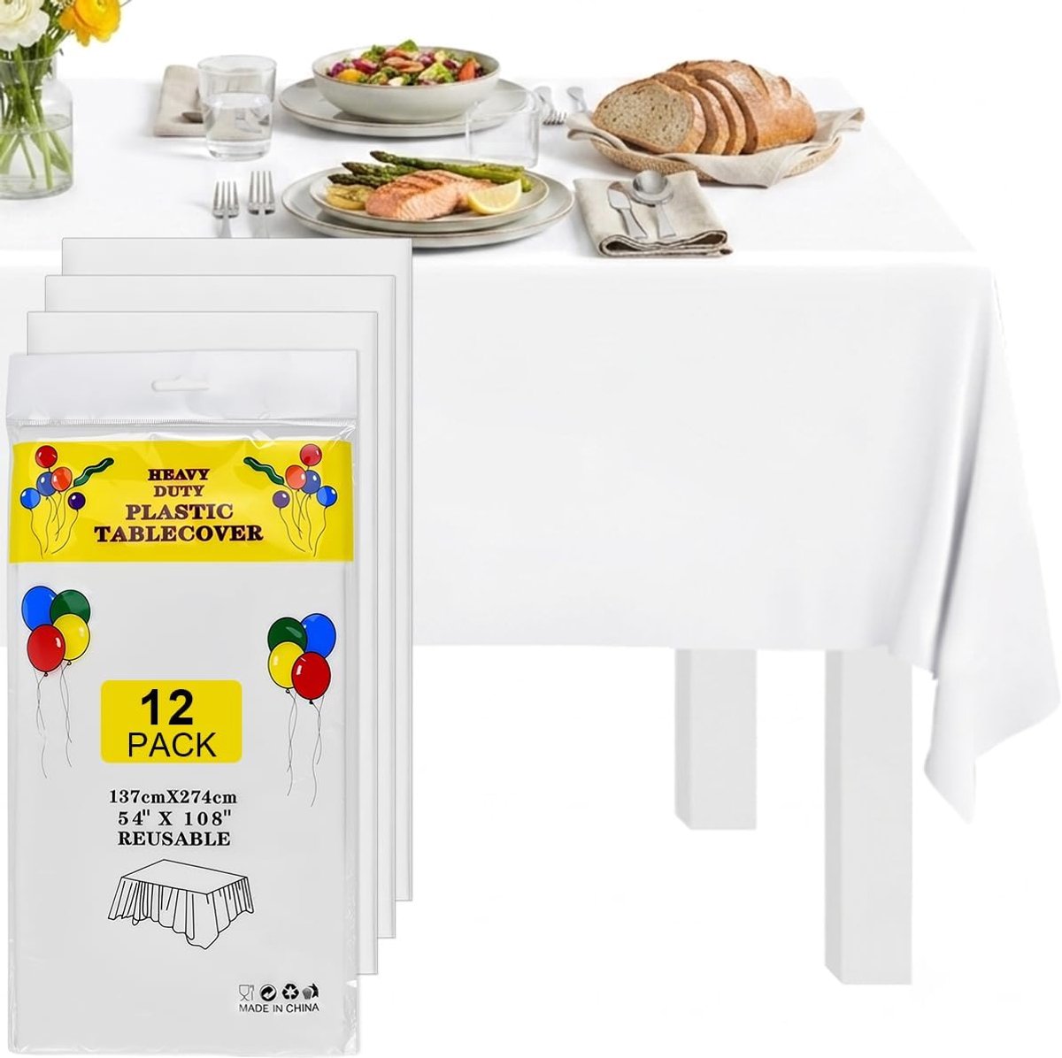 Biertafelkleden 137 x 274 cm - waterdicht PEVA - olieafstotend - ideaal voor feesten - ShopVlot