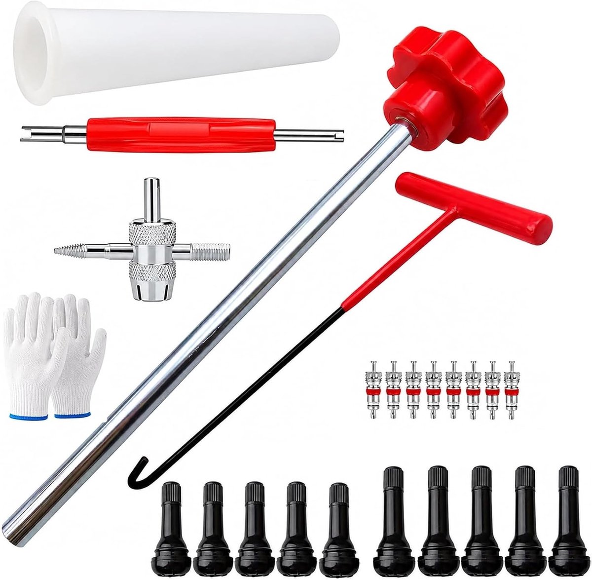 Bandkleppen reparatieset 23 stks - snel ventiel vervangen - zonder band te demonteren - verbeter je werkefficiëntie - ShopVlot