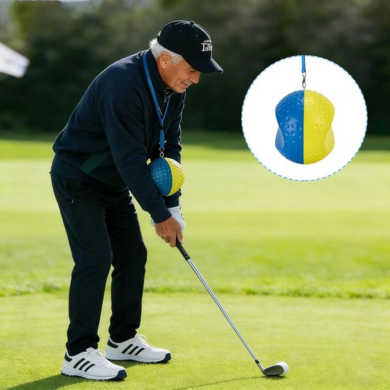 Golftrainingshulpmiddelen voor een perfecte swing, inclusief trainingsbal en golfswingtrainer voor optimale prestaties — afbeelding 4