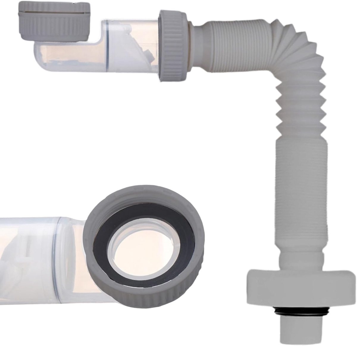 Afvoerslang 1 1/4 Inch - Flexibel en ruimtebesparend - Geur- en teruglooppreventie - Ideaal voor kleine ruimtes - ShopVlot