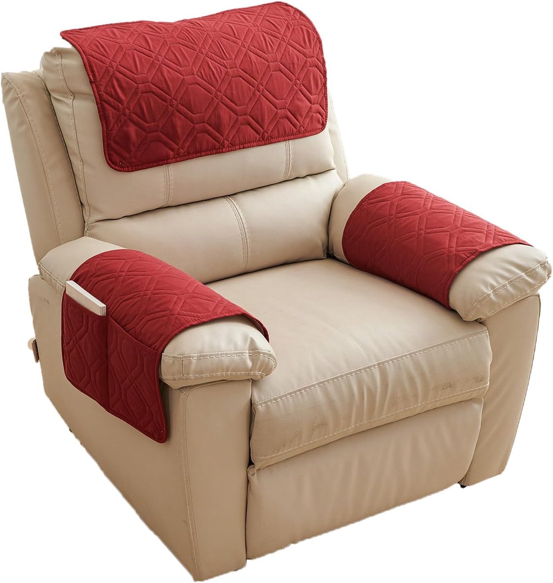 Armleuningbeschermer 57x38 cm - Waterdicht - Antislip - Bescherming voor fauteuils - ShopVlot