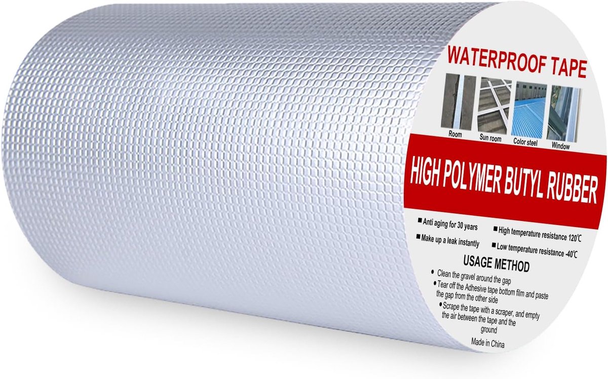 Butyl tape 200mm x 5m - Professionele waterdichte afdichting - Ideaal voor dakreparatie - ShopVlot