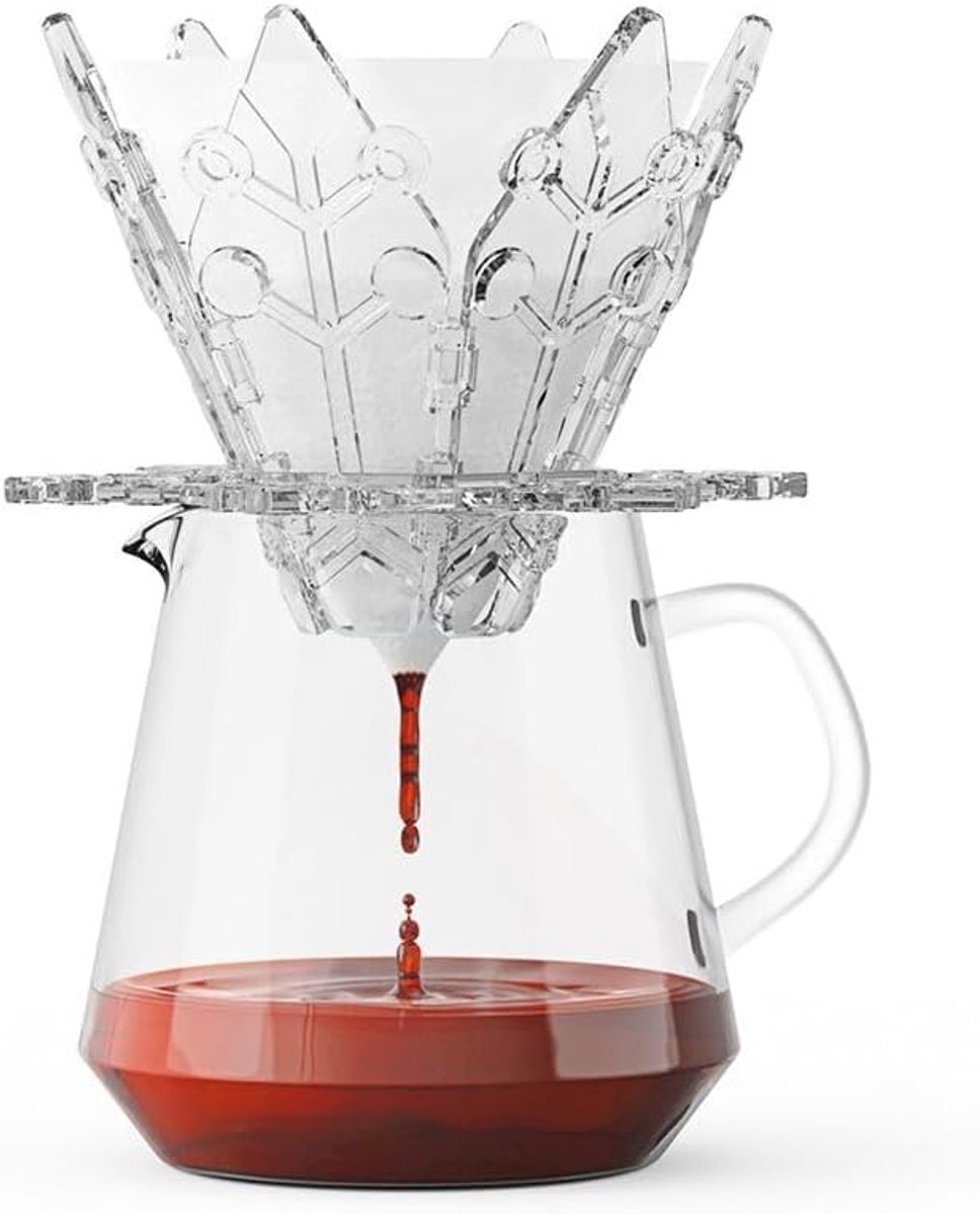 Koffiefilter - Transparant - Afneembare Filtratie - Draagbaar voor Thuis, Kantoor en Reizen