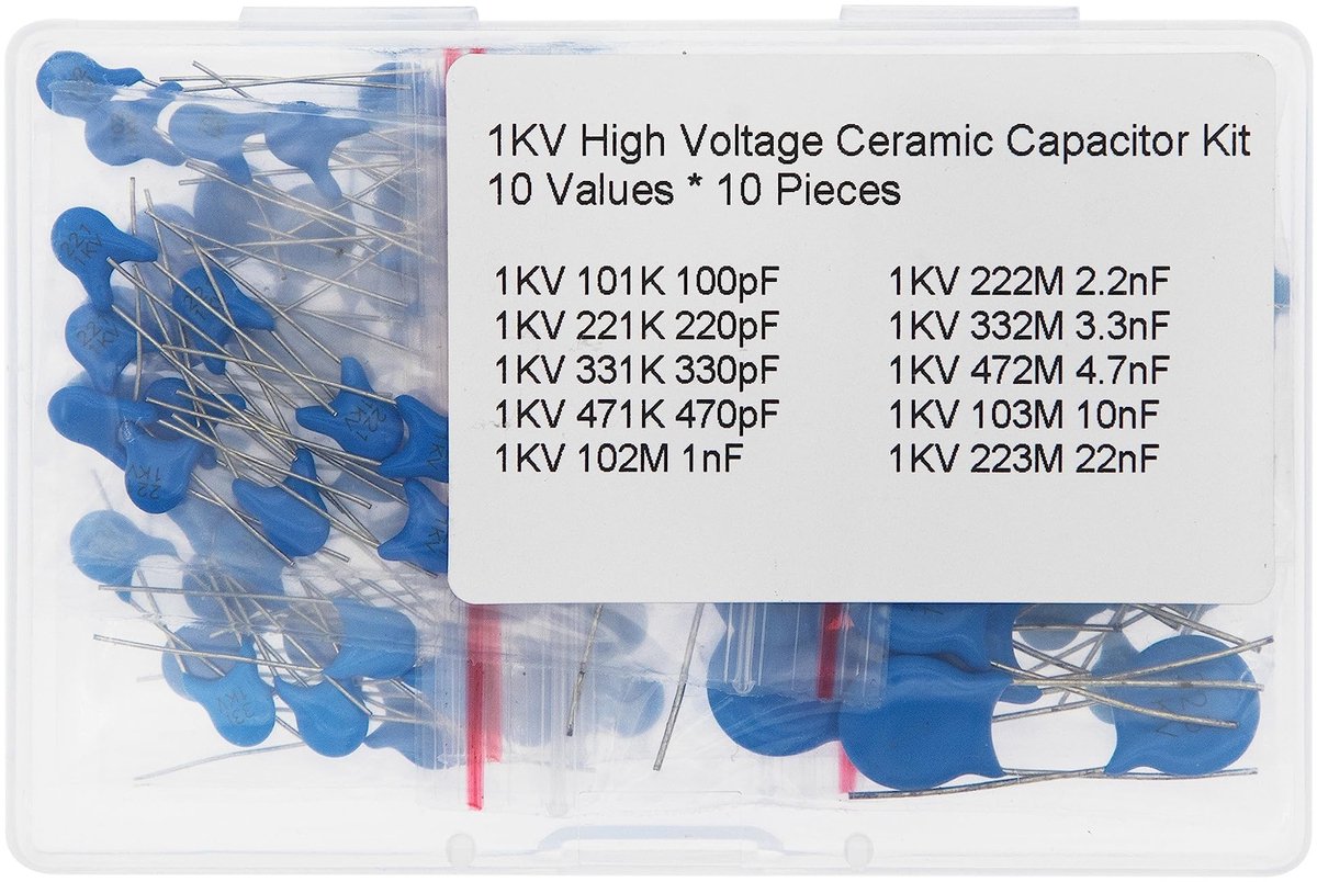 Solidchoice - Kit van 10 Hoge Spanning Keramische Condensatoren