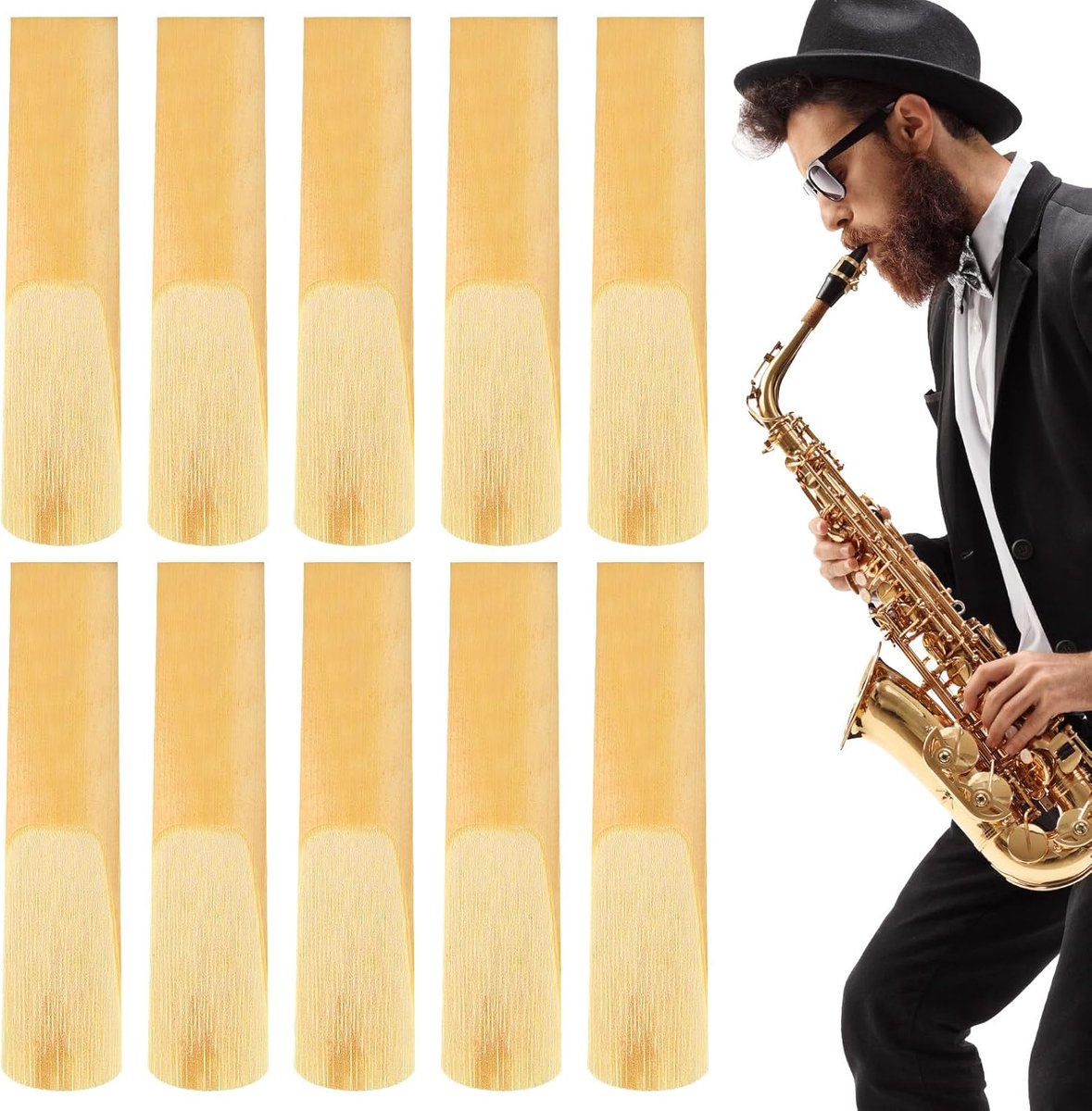 Altsaxofoon Bladen 2.5 - Professionele Dunne Tip - Geavanceerde Snijdtechniek - Ideaal voor Beginners - ShopVlot