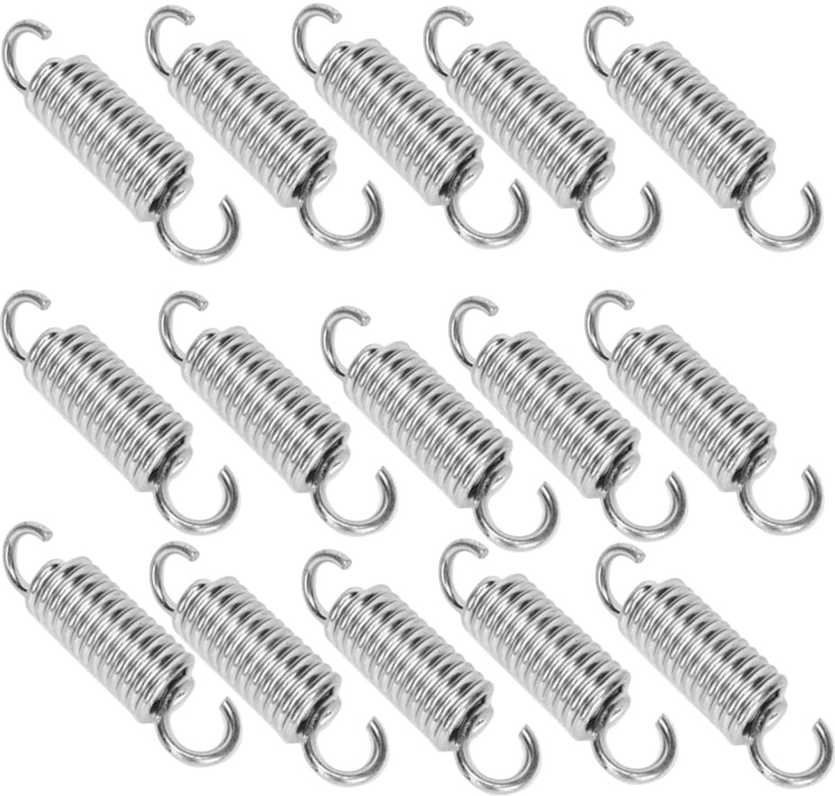 Compressie veren 15 stuks - 304 roestvrij staal - 1,2mm x 8mm x 30mm - geschikt voor diverse toepassingen - ShopVlot